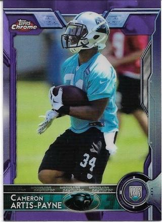 2015 TOPPS CHROME CAMERON ARTIS PAYNE PURPLE PARALLEL REFRACTOR ROOKIE CARD