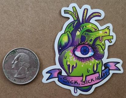 Sick, Sick Heart Sticker