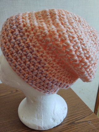 Hand Crocheted Slouch Hat 