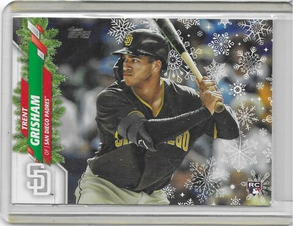 Trent Grisham 2020 Topps Holiday #HW145 Rookie Card