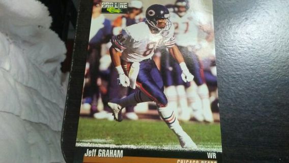 1995 CLASSIC PRO LINE JEFF GRAHAM CHICAGO BEARS FOOTBALL CARD# 149