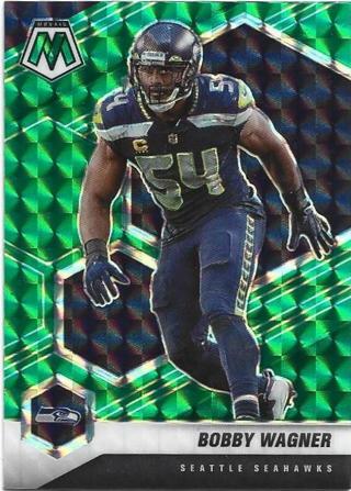 2021 MOSAIC BOBBY WAGNER GREEN PRIZM REFRACTOR CARD