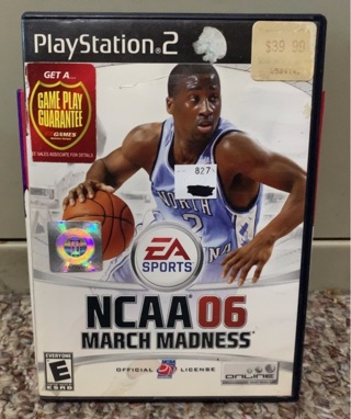 NCAA 06 March Madness (Sony PlayStation 2, 2005) Tested.