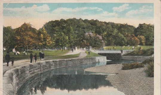 Vintage Used Postcard: gin y: 1922 Brookside Park, Cleveland, OH