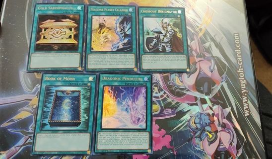 5 Mint Condition Ultra Rare Holo Yugioh spell cards