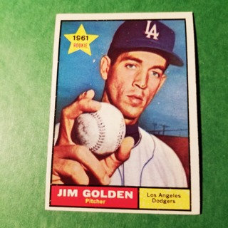 1961 - TOPPS BASEBALL CARD NO. 298 - JIM GOLDEN ROOKIE - DODGERS