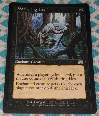 MTG ✨Withering Hex ✨ 181/350 Onslaught (ONS) Magic: The Gathering (2002) 