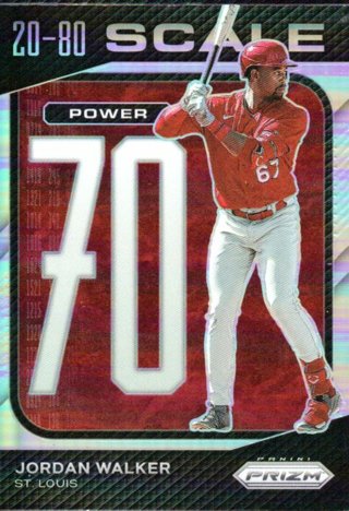 2023 Panini Prizm 20-80 Scale Jordan Walker Refractor