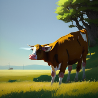 Listia Digital Collectible: Bull cow on the lookout