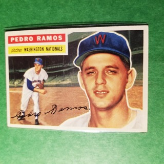 1956 TOPPS VINTAGE BASEBALL CARD # 49 - PEDRO RAMOS - NATIONALS