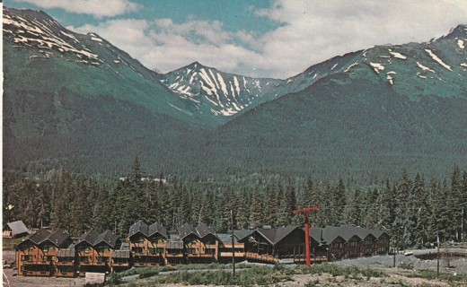 Vintage Used Postcard: (gin2): 1978 Mt Alyeska Nugget Inn, Alaska