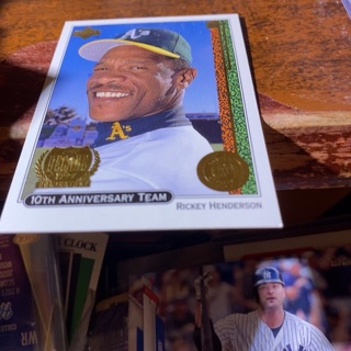 1998 upper deck 10th anniversary team Rickey Henderson baseball card 