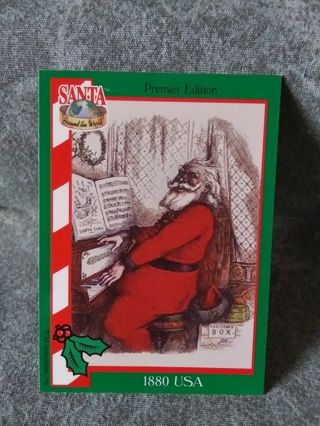 Santa Around The World Trading Card # 3