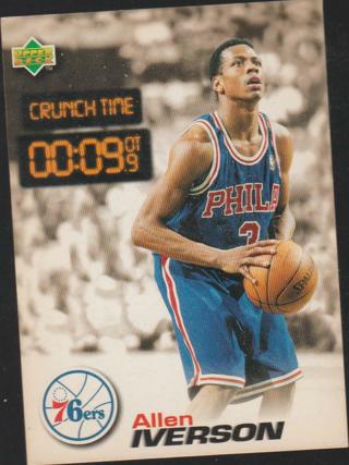 1997 Upper Deck Crunch Time Allen Iverson 76ers