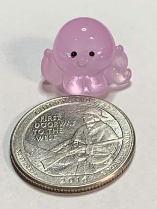 OCTOPUS~#18~PURPLE~MINI~1 OCTOPUS ONLY~GLOW IN THE DARK~FREE SHIPPING!