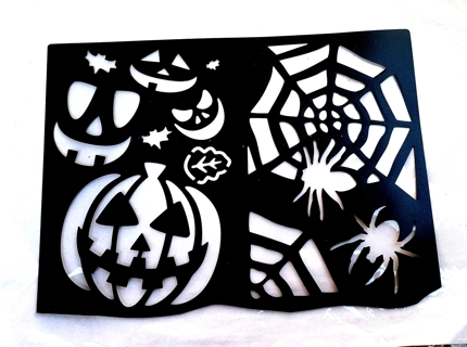 HALLOWEEN PLASTIC STENCILS STYLE 1