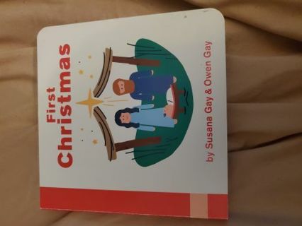 NEW 5.5" Childrens Cardboard Book First Christmas by Susana & Owen Gay