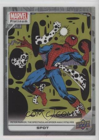 SPOT 2023 MARVEL PLATINUM CHROME HIGH SERIES BASE COMIC CARD W/SPIDER-MAN