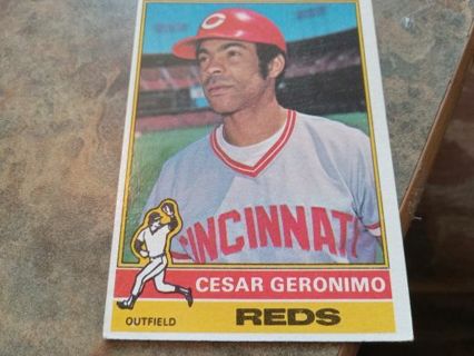 1976 TOPPS CESAR GERONIMO CINCINNATI REDS BASEBALL CARD# 24