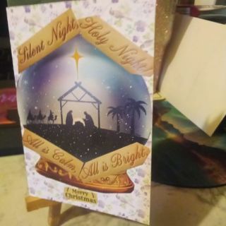Silent Night Holy Night - Design Blank Note Card