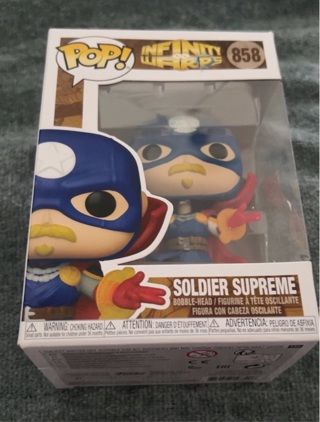 Brand New: 5” Funko Pop! MARVEL Infinity Warp Soldier Supreme! Modern Vinyl Style