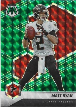 2021 MOSAIC MATT RYAN GREEN PRIZM REFRACTOR CARD