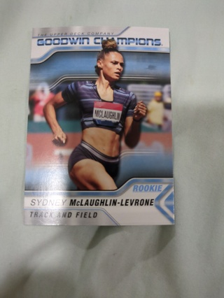 2023 Goodwin Champions Sydney McLaughlin-Levrone Olympics Team USA Gold Medal Rookie Card RC