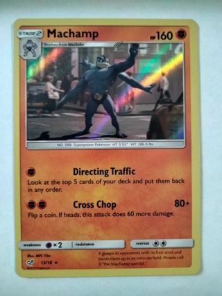 Machamp 13/18 rare holo pokemon