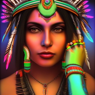 Listia Digital Collectible: Stunning Native Queen