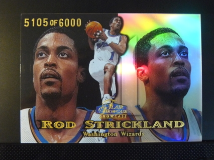 1998-99 Flair Showcase Row 1 #73 Rod Strickland (Wizards) Serial # /6000