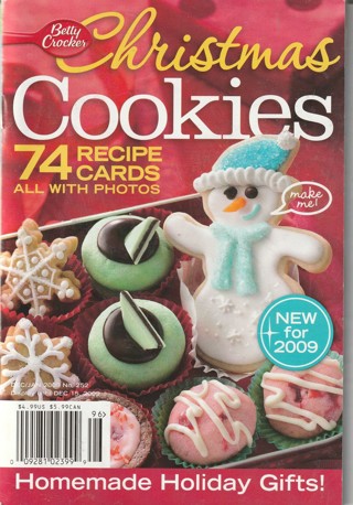 Soft Covered Recipe Book: Betty Crocker: Christmas Cookies