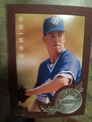 1996 SKYBOX EXL LOOMING ERIK HANSON TORONTO BLUE JAYS BASEBALL CARD# 133