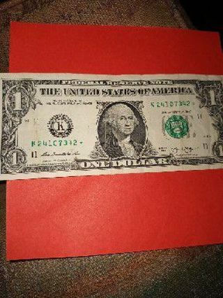 One Dollar Bill Star Note