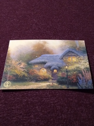 Thomas Kinkade Postcard - Heather's Hutch