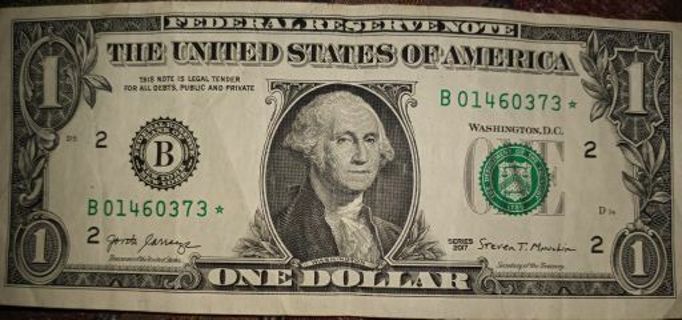 One Dollar Bill *STAR NOTE*