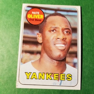 1969 - TOPPS BASEBALL CARD NO. 354 - NATE OLIVER - YANKEES