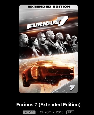 Furious 7 HD Digital Movie Code