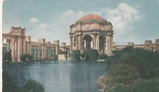 Vintage Used Postcard: 1915 Palace of Fine Arts International Expo, San Francisco, CA