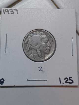 1937 Buffalo Nickel! 38.2