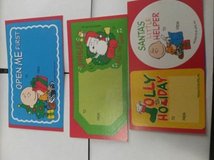 Snoopy gift tags