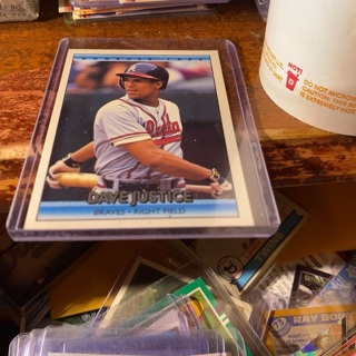 1992 donruss Dave justice baseball card 