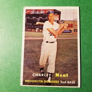 1957 - TOPPS BASEBALL CARD NO. 242 - CHARLIE NEAL - DODGERS