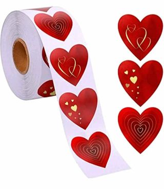 ❤️SPECIAL❤️(33) 1" HEART STICKERS!!⭕VALENTINE'S DAY⭕