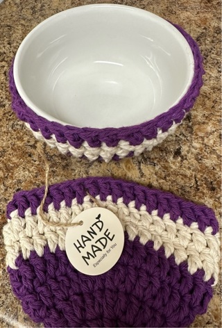 Hand Crocheted soup Bowl covers