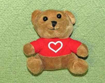 russell stover happy day plush/stuffed animal bear=5 1/2"