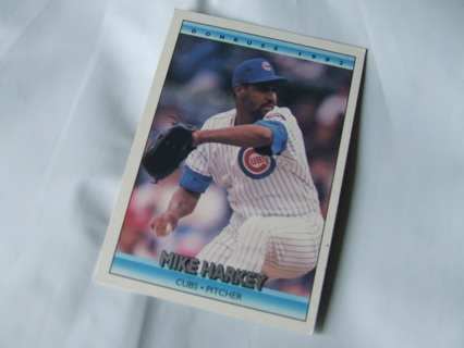 1992 Mike Harkey Chicago Cubs Donruss Card #241