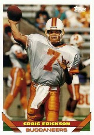 Craig Erickson 1993 Topps Tampa Bay Buccaneers