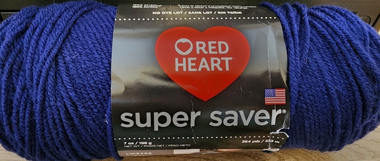 Red Heart Super Saver Yarn - "Soft Navy"