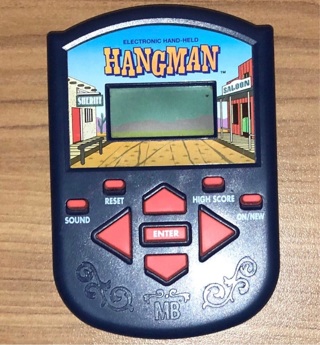 Vintage handheld Hangman electronic game