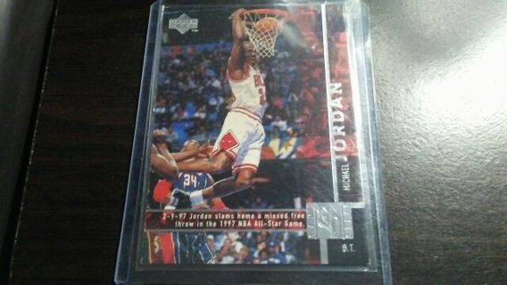 1998 UPPER DECK GAME DATED MICHAEL JORDAN CHICAGO BULLS BASKETBALL CARD# 316